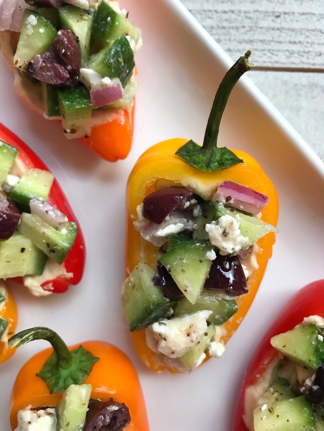 Mini Greek Bell Pepper Boats · Compston Kitchen