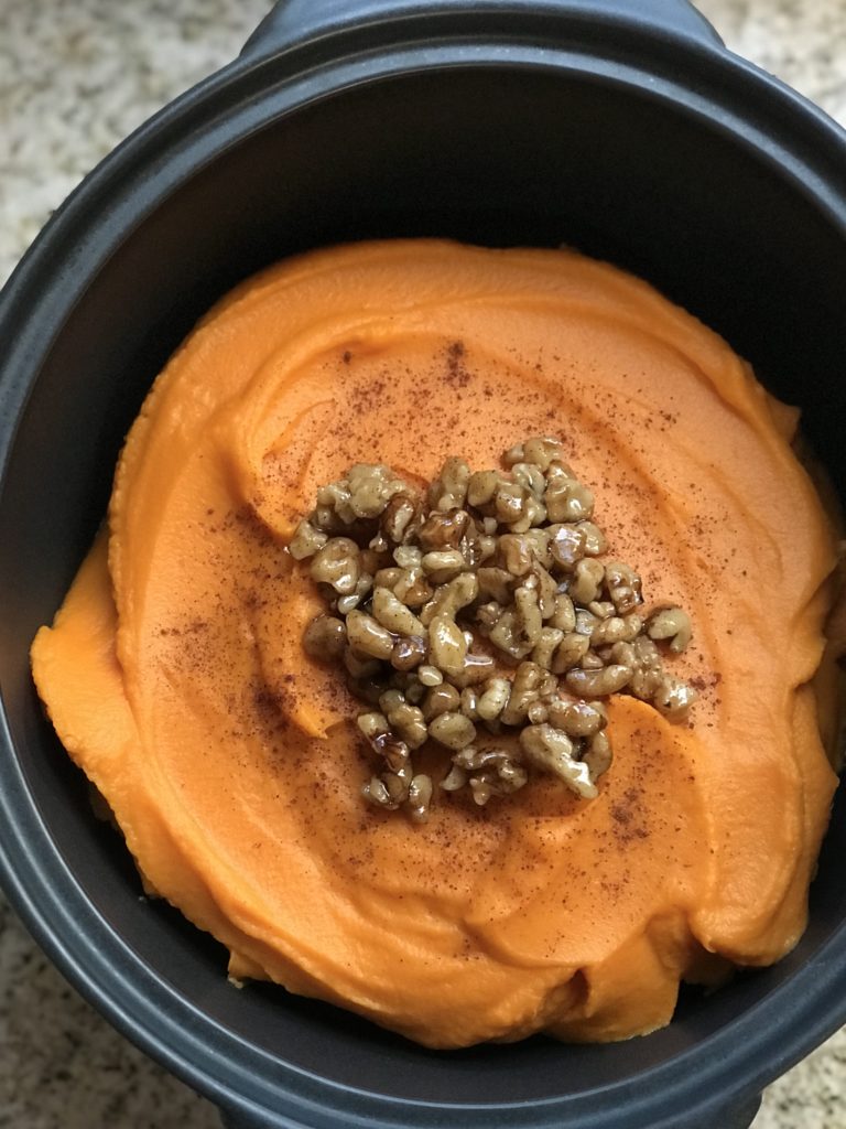 Overhead shot of Silky Sweet Potato Mash